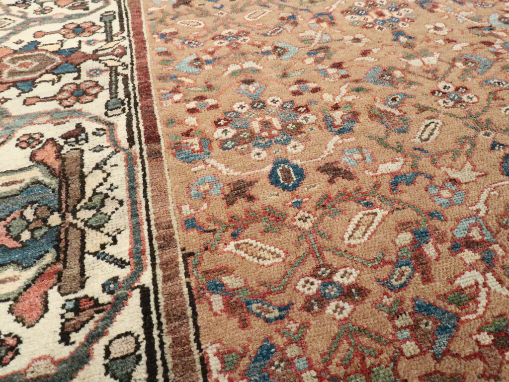 Antique Persian Malayer Wide Gallery Runner, No.8422 - Galerie Shabab