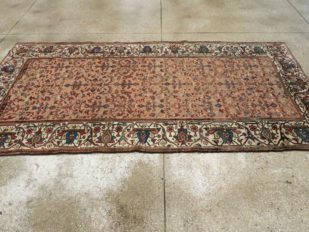 Antique Persian Malayer Wide Gallery Runner, No.8422 - Galerie Shabab
