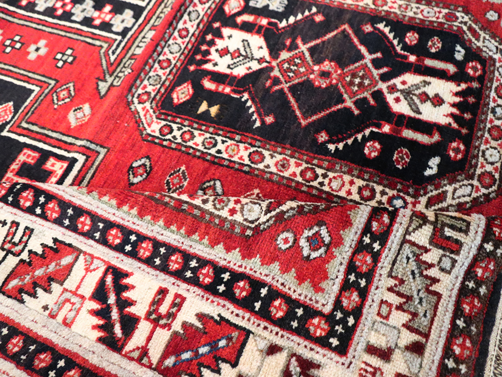 Vintage Caucasian Shirvan Rug, No.8424 - Galerie Shabab