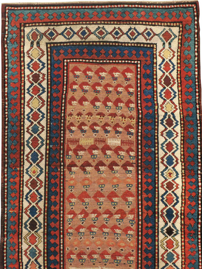Antique Caucasian Kazak Rug, No.8429 - Galerie Shabab