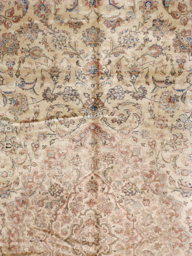 Vintage Persian Kashan Carpet, No.8446 - Galerie Shabab
