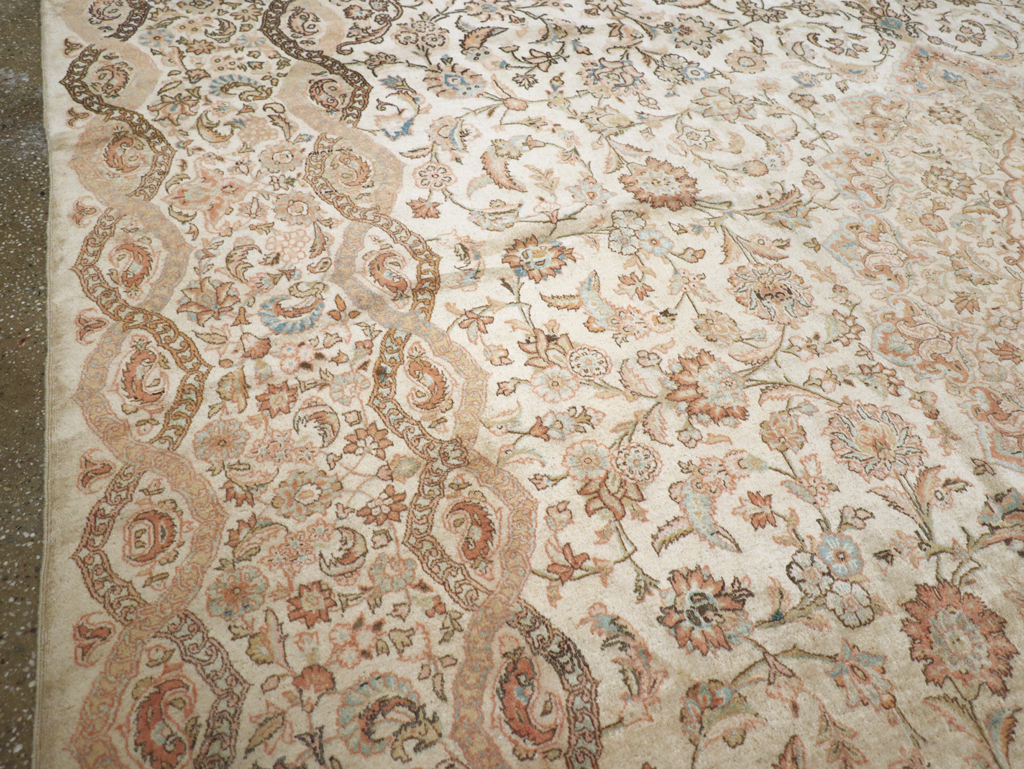 Vintage Persian Kashan Carpet, No.8446 - Galerie Shabab