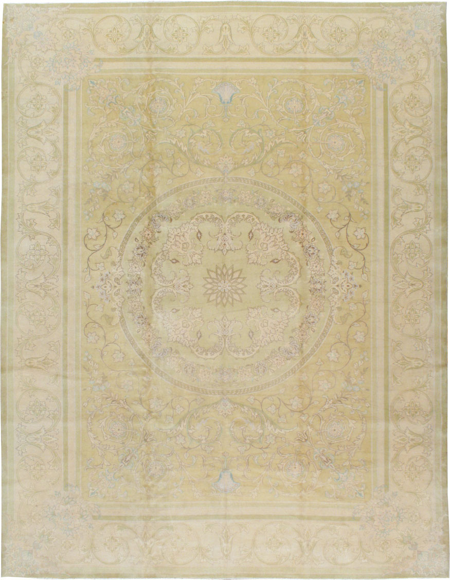 Vintage Persian Kashan Carpet, No.8447 - Galerie Shabab