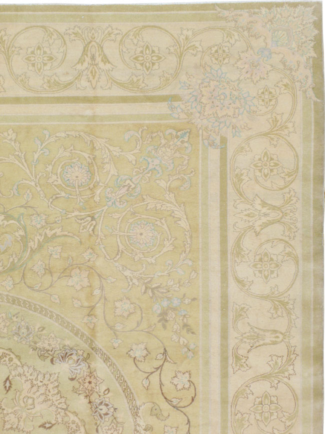 Vintage Persian Kashan Carpet, No.8447 - Galerie Shabab