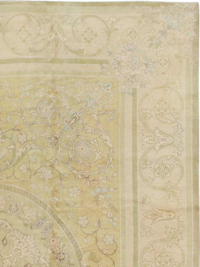 Vintage Persian Kashan Carpet, No.8447 - Galerie Shabab