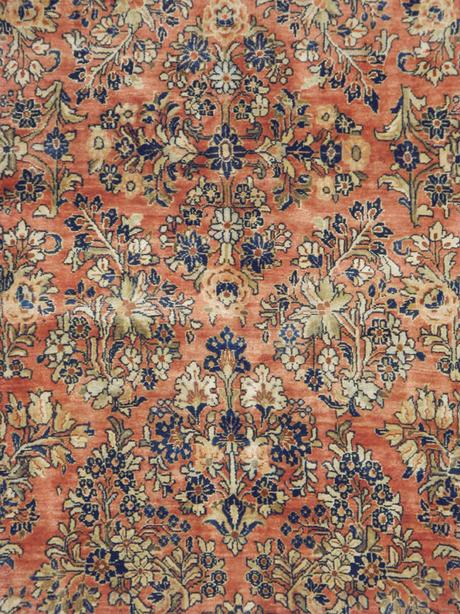 Antique Persian Sarouk Square Carpet, No.8459 - Galerie Shabab