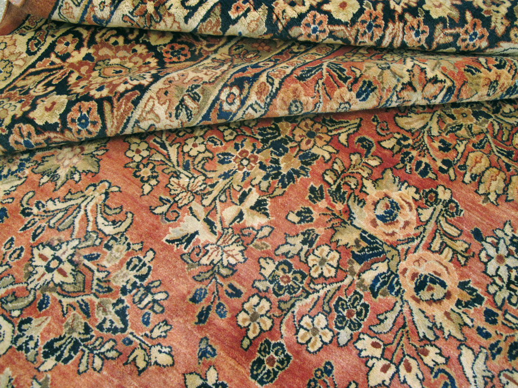 Antique Persian Sarouk Square Carpet, No.8459 - Galerie Shabab