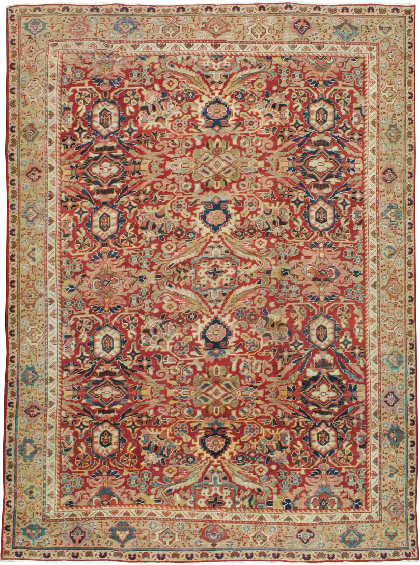 Vintage Persian Mahal Carpet, No.8464 - Galerie Shabab