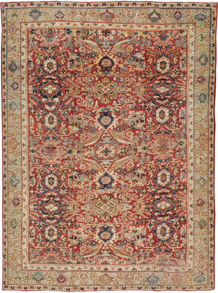 Vintage Persian Mahal Carpet, No.8464 - Galerie Shabab