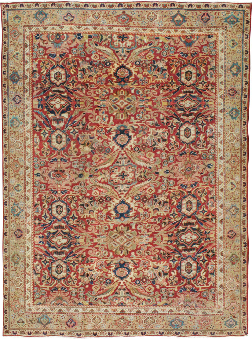Vintage Persian Mahal Carpet, No.8464 - Galerie Shabab
