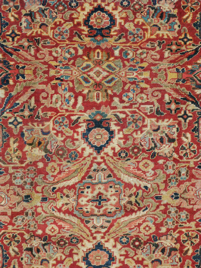 Vintage Persian Mahal Carpet, No.8464 - Galerie Shabab