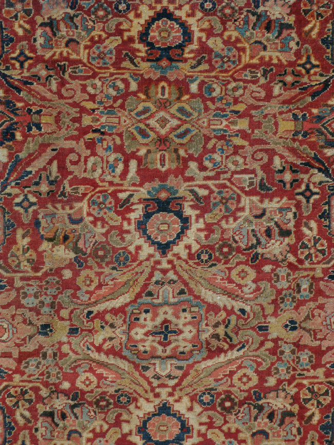 Vintage Persian Mahal Carpet, No.8464 - Galerie Shabab