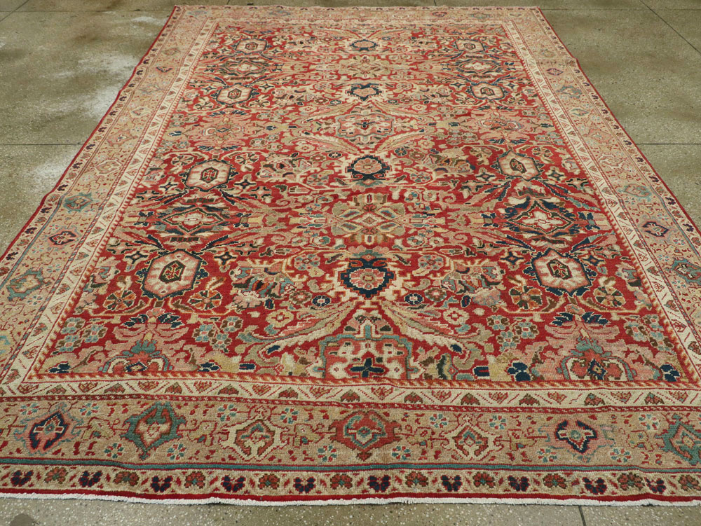 Vintage Persian Mahal Carpet, No.8464 - Galerie Shabab