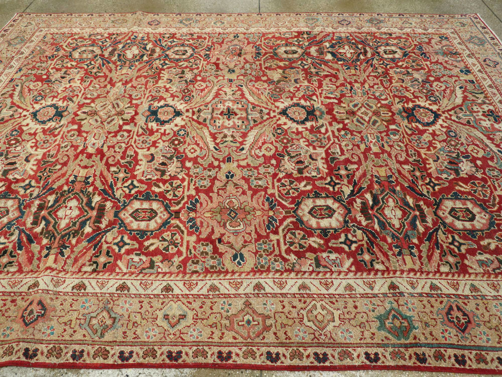 Vintage Persian Mahal Carpet, No.8464 - Galerie Shabab