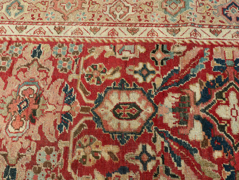 Vintage Persian Mahal Carpet, No.8464 - Galerie Shabab