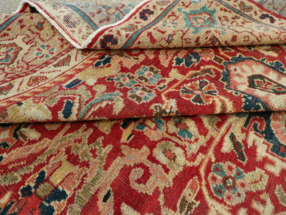 Vintage Persian Mahal Carpet, No.8464 - Galerie Shabab