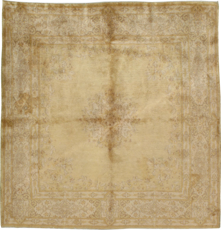 Vintage Persian Kerman Square Rug, No.8469 - Galerie Shabab