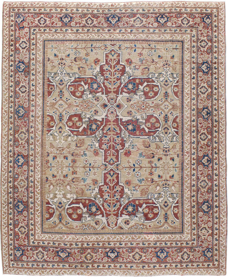 Antique Persian Mahal Carpet, No.8470 - Galerie Shabab