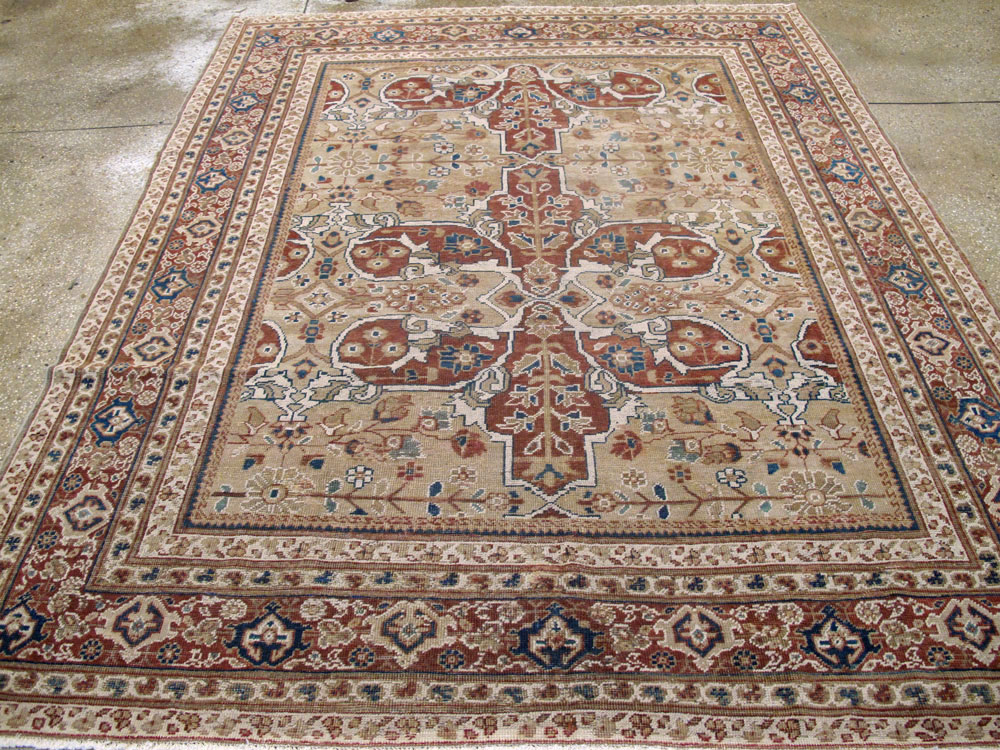 Antique Persian Mahal Carpet, No.8470 - Galerie Shabab
