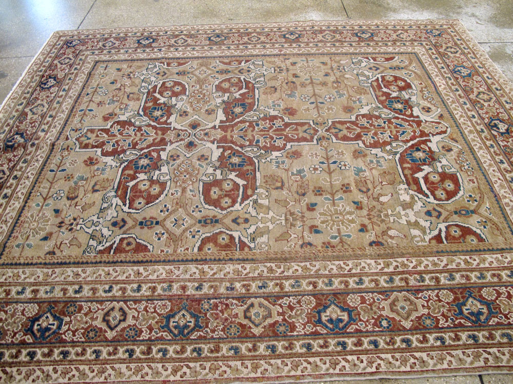 Antique Persian Mahal Carpet, No.8470 - Galerie Shabab