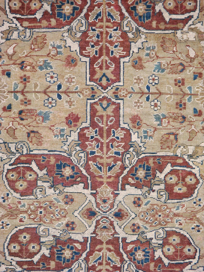 Antique Persian Mahal Carpet, No.8470 - Galerie Shabab