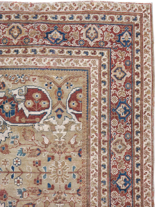 Antique Persian Mahal Carpet, No.8470 - Galerie Shabab