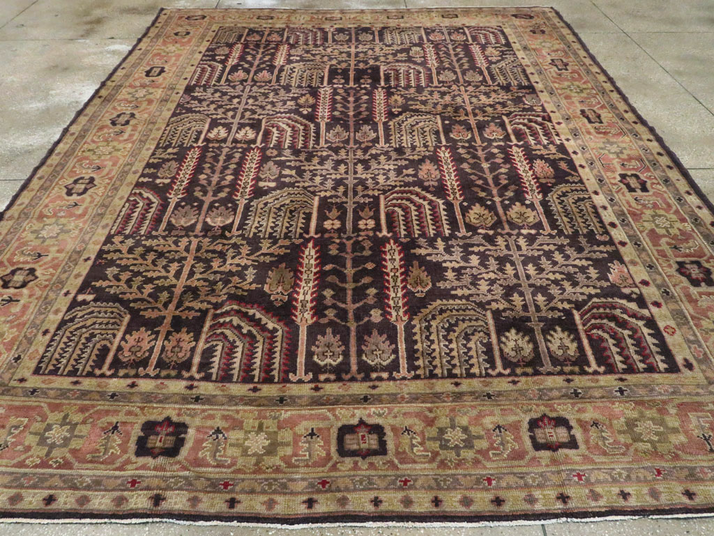 Antique Turkish Oushak Carpet, No.8507 - Galerie Shabab