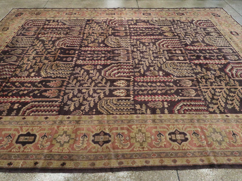 Antique Turkish Oushak Carpet, No.8507 - Galerie Shabab