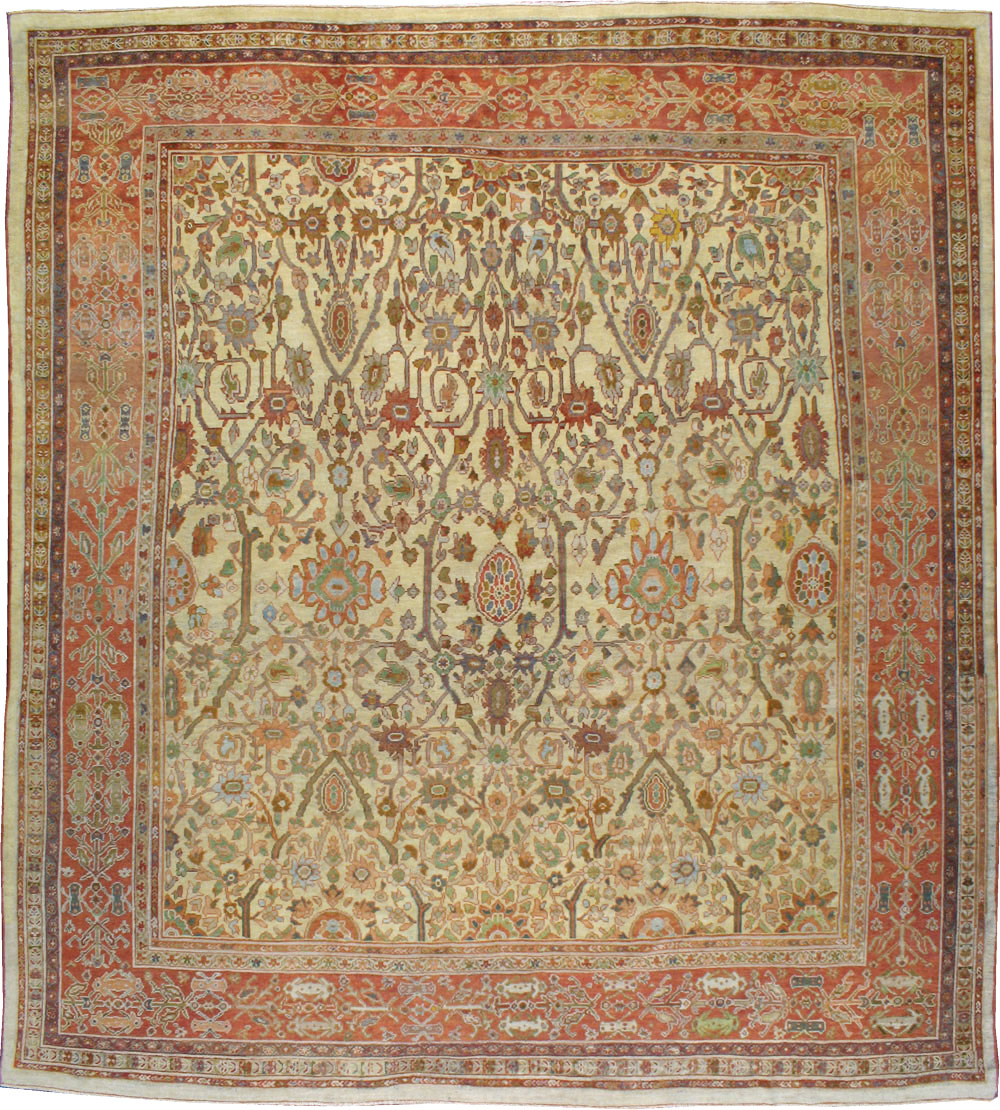 Antique Persian Sultanabad Carpet, No.8525 - Galerie Shabab