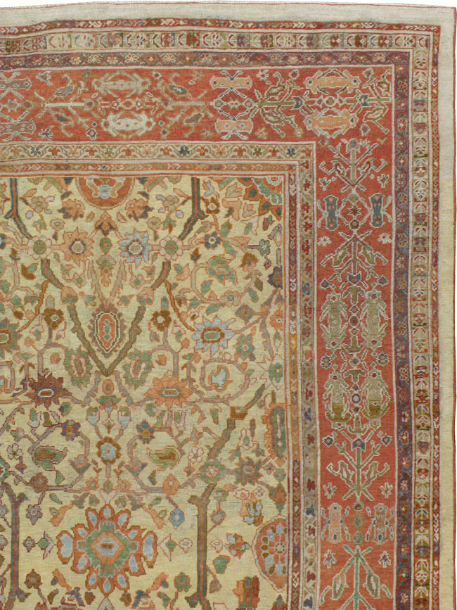 Antique Persian Sultanabad Carpet, No.8525 - Galerie Shabab
