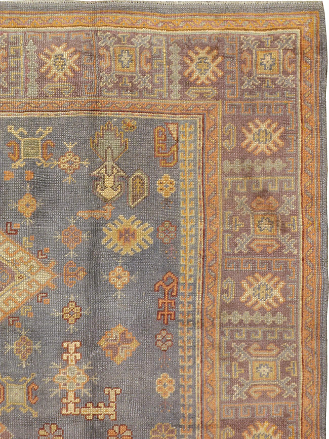 Antique Turkish Oushak Carpet, No.8527 - Galerie Shabab
