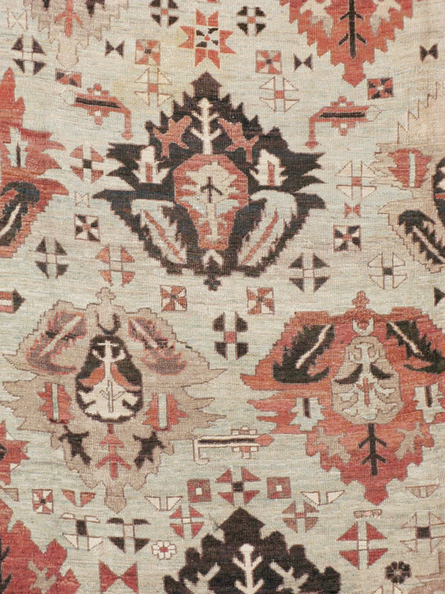 Antique Persian Heriz Carpet, No.8540 - Galerie Shabab