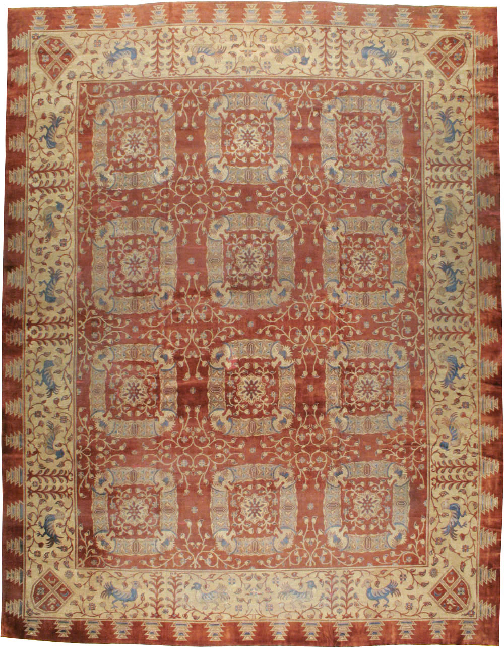 Antique Indian Lahore Carpet, No.8607 - Galerie Shabab