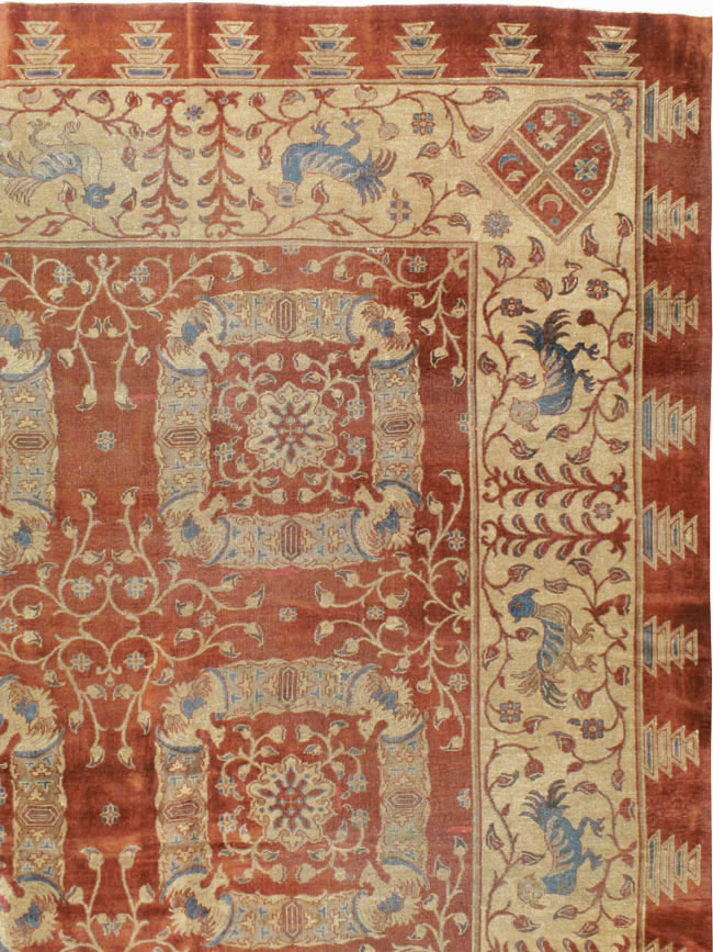 Antique Indian Lahore Carpet, No.8607 - Galerie Shabab