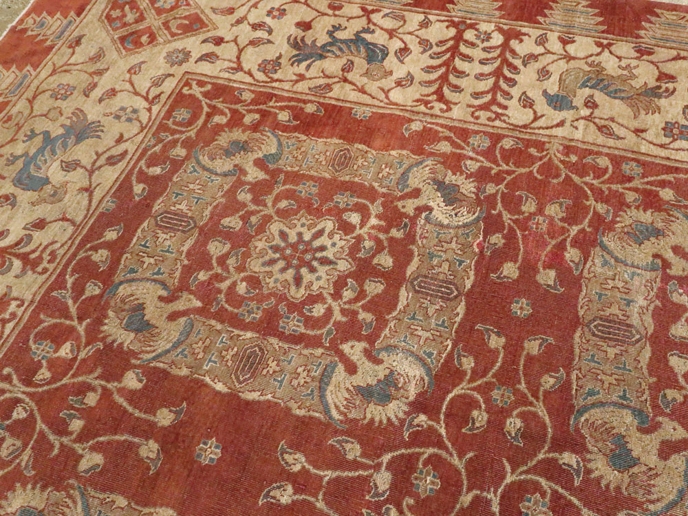 Antique Indian Lahore Carpet, No.8607 - Galerie Shabab