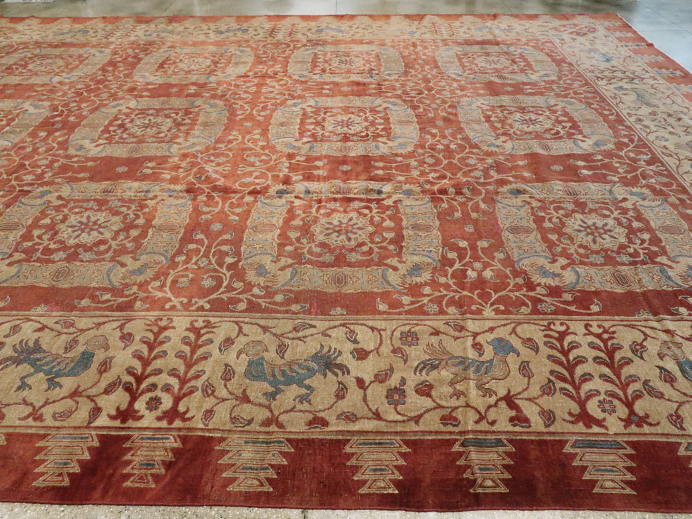 Antique Indian Lahore Carpet, No.8607 - Galerie Shabab