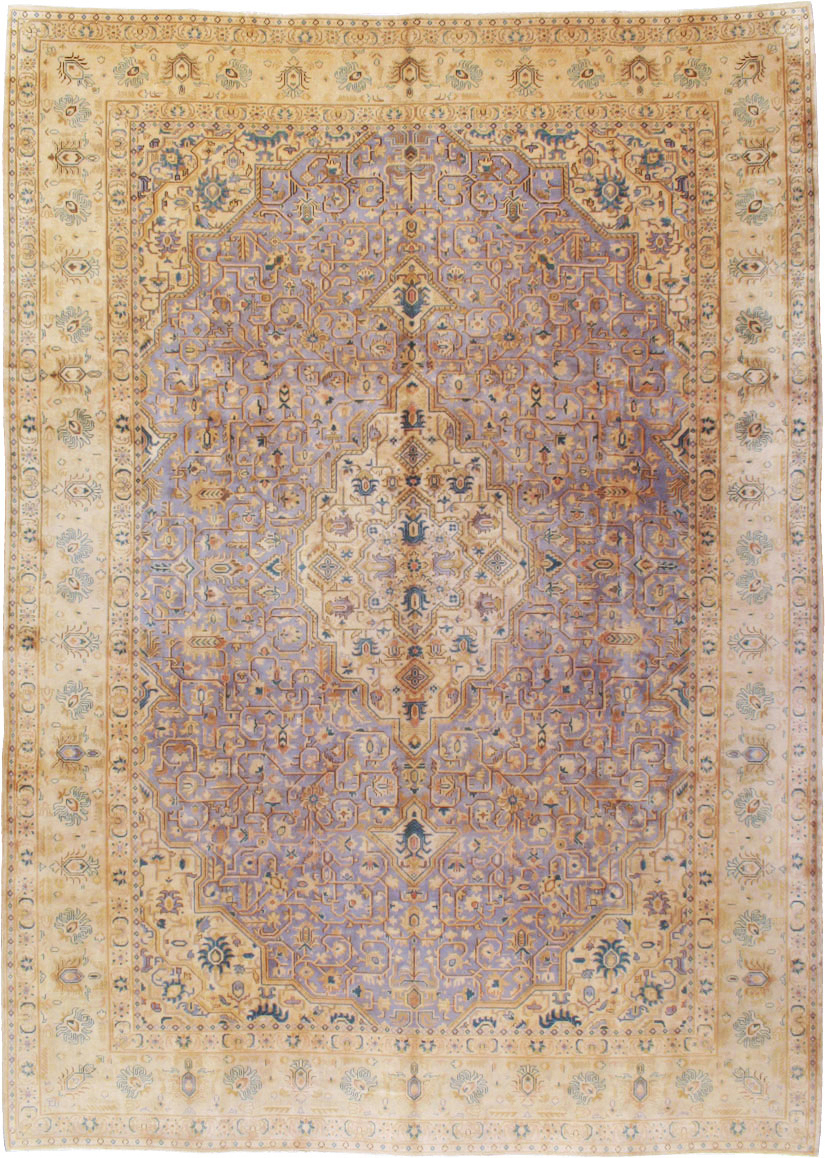 Vintage Persian Kashan Carpet, No.8651 - Galerie Shabab