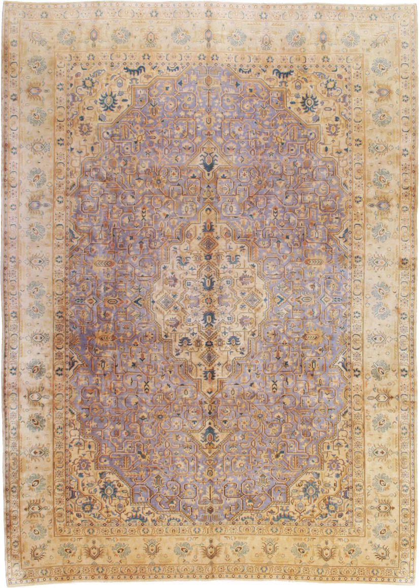 Vintage Persian Kashan Carpet, No.8651 - Galerie Shabab