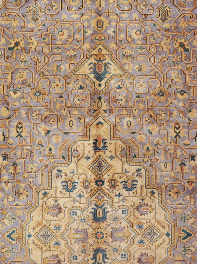 Vintage Persian Kashan Carpet, No.8651 - Galerie Shabab