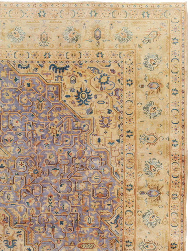 Vintage Persian Kashan Carpet, No.8651 - Galerie Shabab