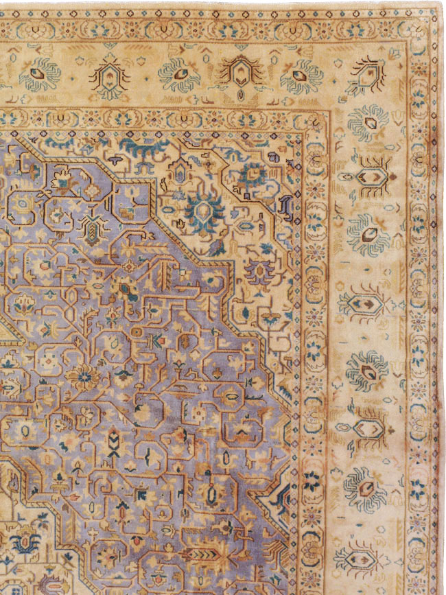 Vintage Persian Kashan Carpet, No.8651 - Galerie Shabab