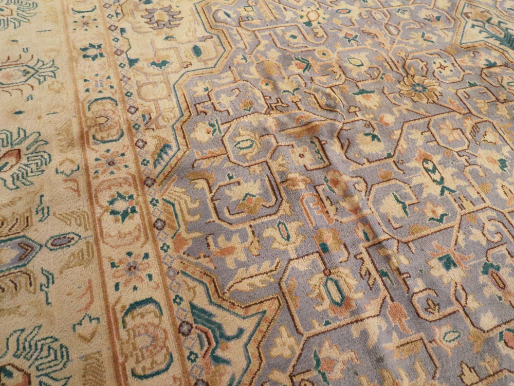 Vintage Persian Kashan Carpet, No.8651 - Galerie Shabab