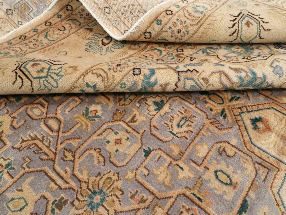 Vintage Persian Kashan Carpet, No.8651 - Galerie Shabab