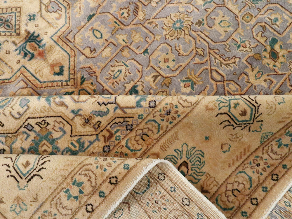 Vintage Persian Kashan Carpet, No.8651 - Galerie Shabab