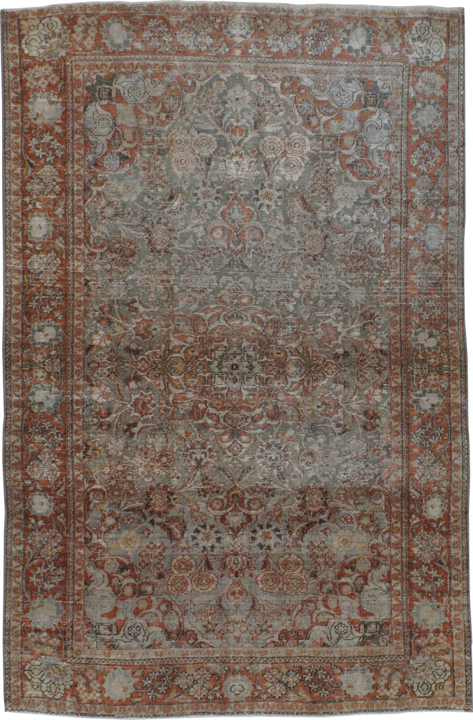 Antique Persian Kashan Rug, No.8675 - Galerie Shabab
