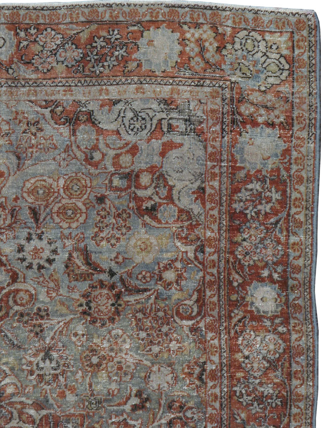 Antique Persian Kashan Rug, No.8675 - Galerie Shabab