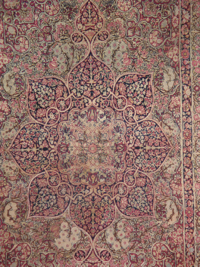 Antique Persian Lavar Kerman Rug, No.8681 - Galerie Shabab