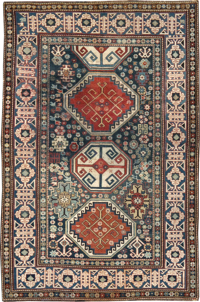 Antique Caucasian Shirvan Rug, No.8687 - Galerie Shabab