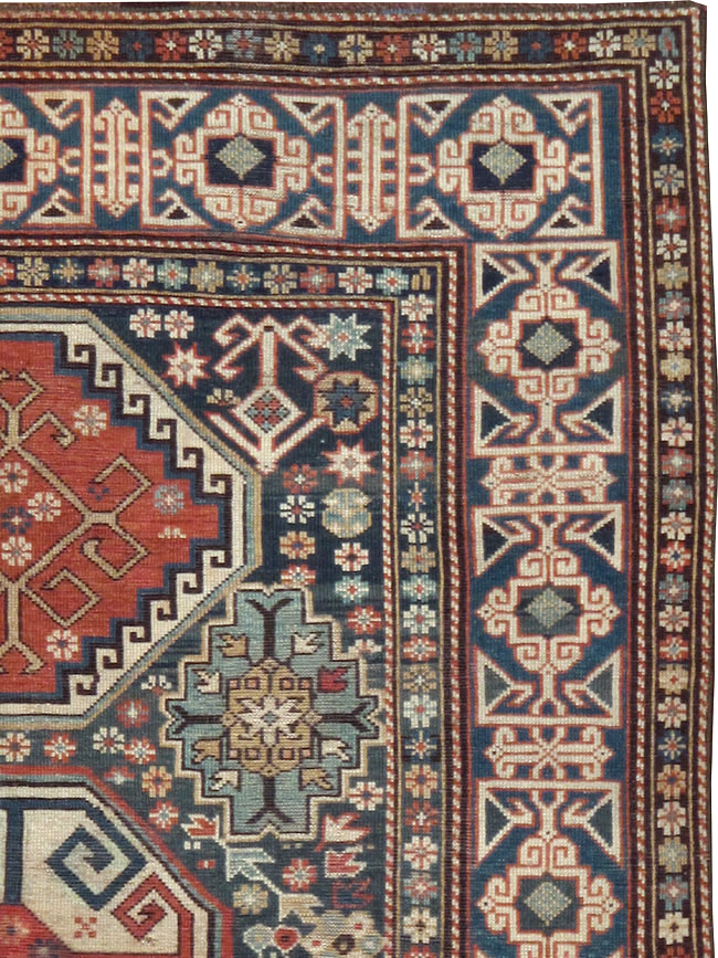 Antique Caucasian Shirvan Rug, No.8687 - Galerie Shabab
