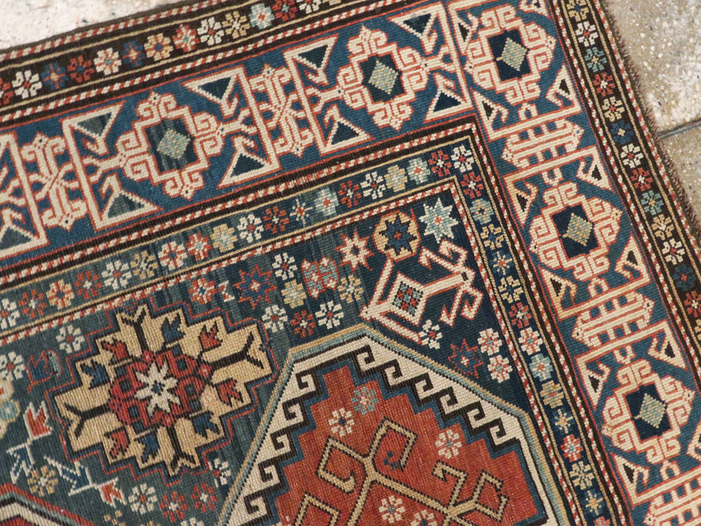 Antique Caucasian Shirvan Rug, No.8687 - Galerie Shabab